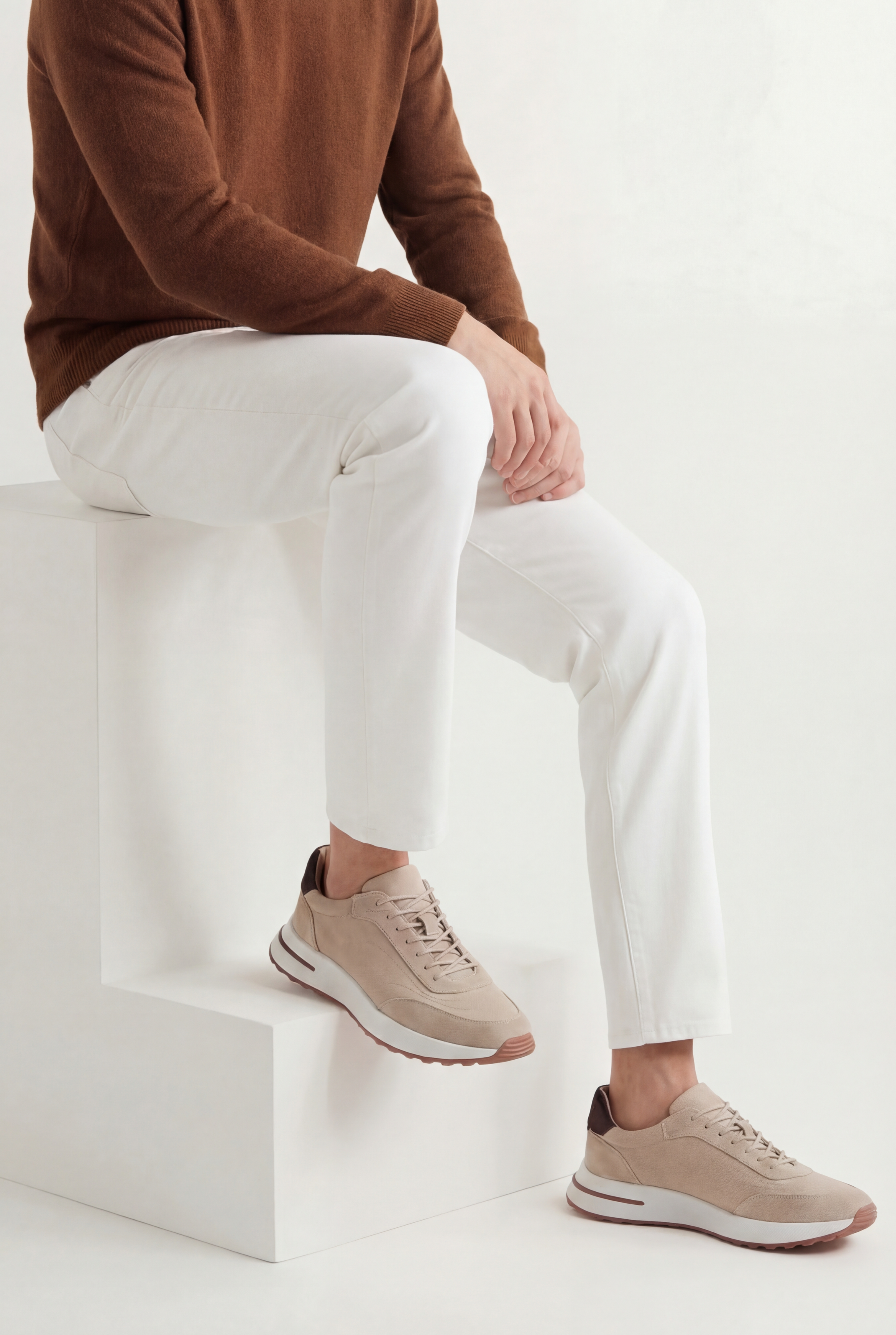 Moreno Sneaker Suede Beige