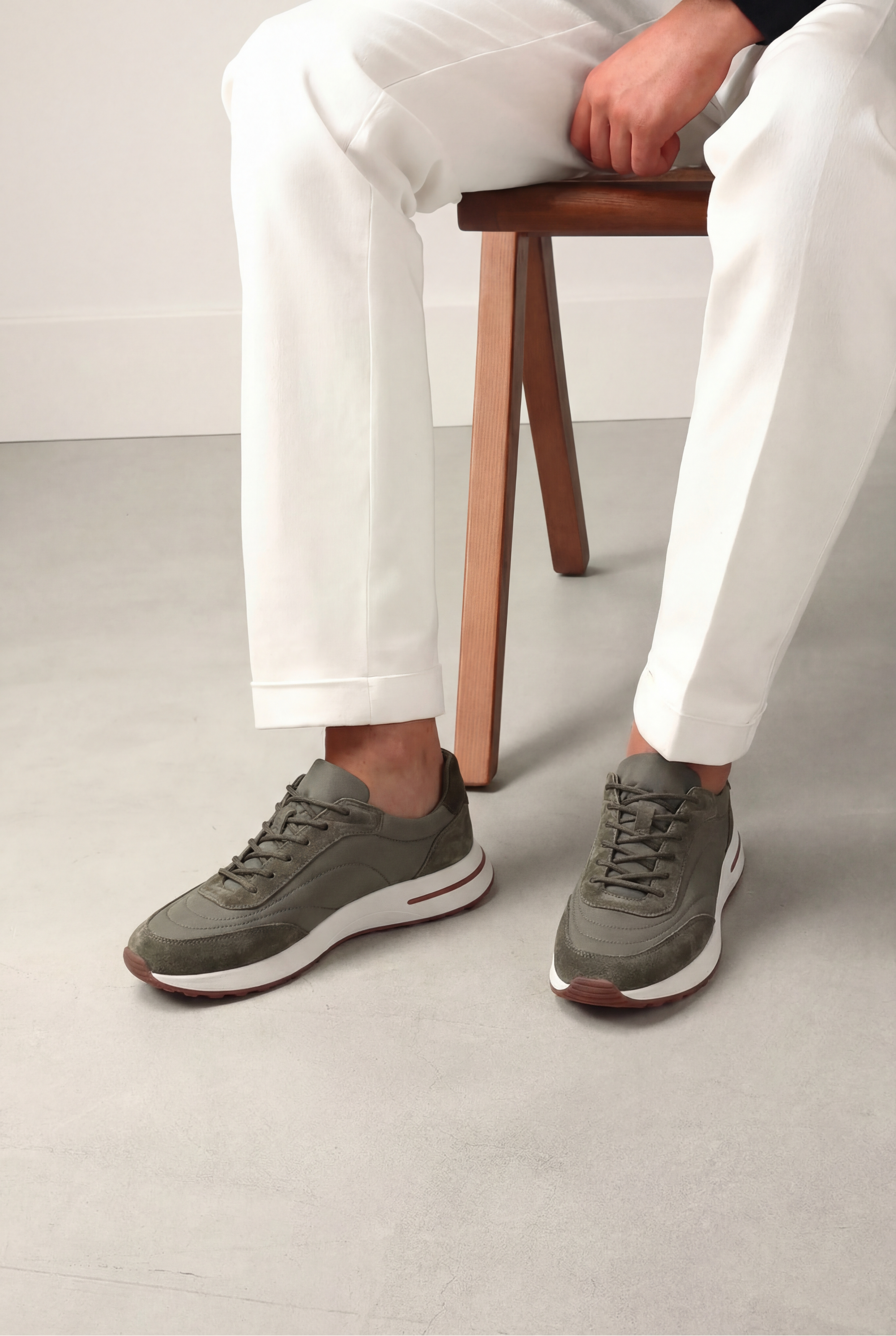 Moreno Sneaker Suede Olive