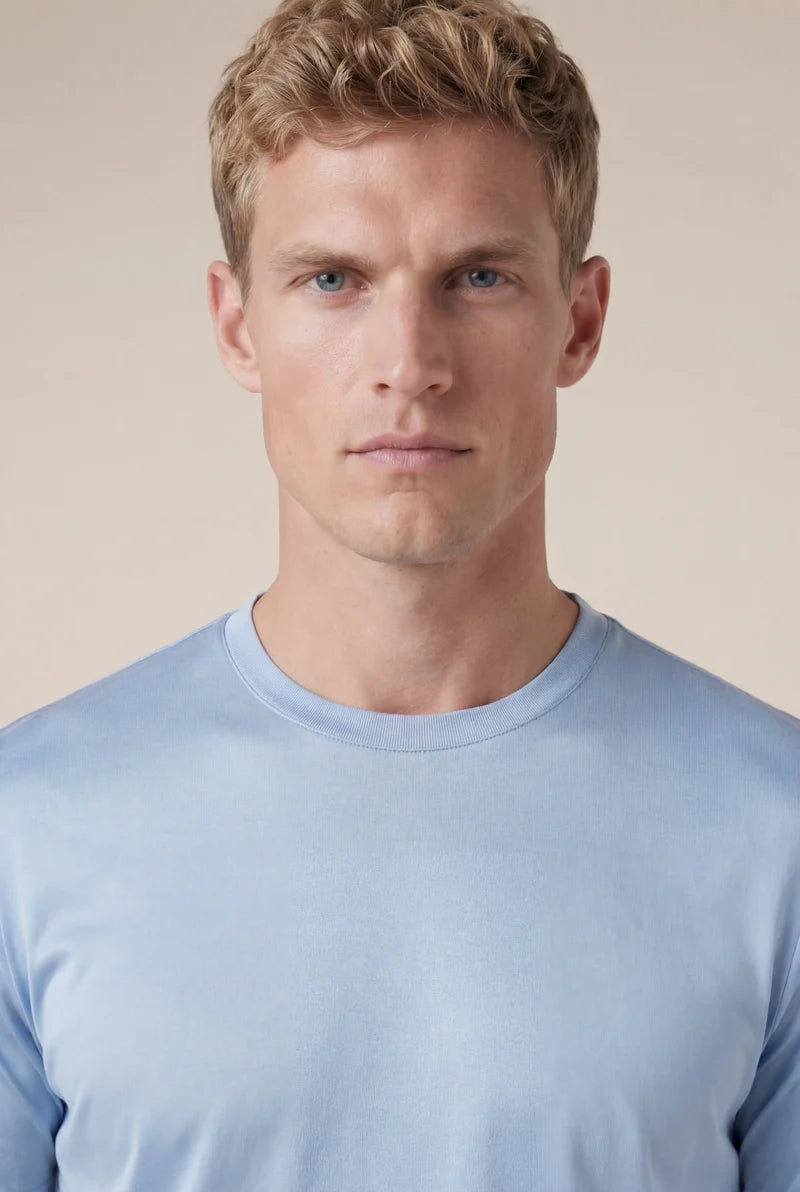 Moreno Short Sleeve Tee Baby Blue
