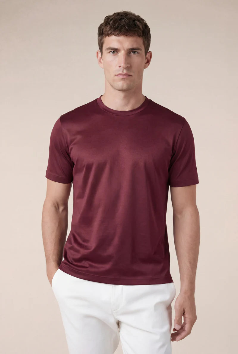 Moreno Short Sleeve Tee Burgundy