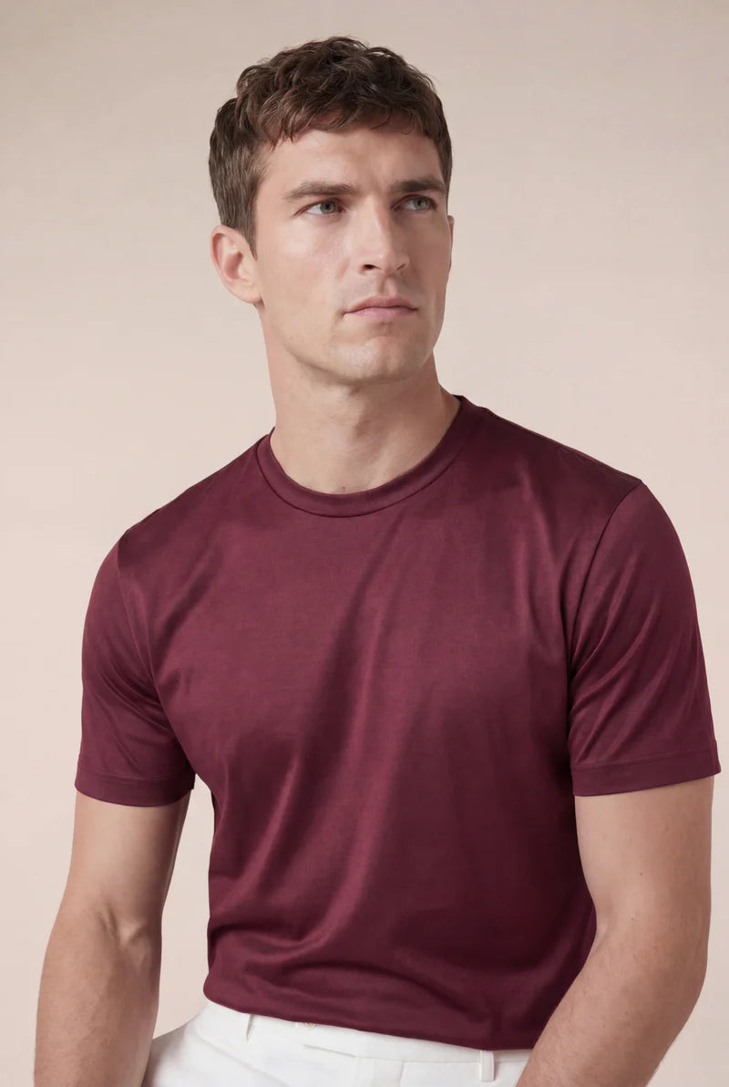 Moreno Short Sleeve Tee Burgundy