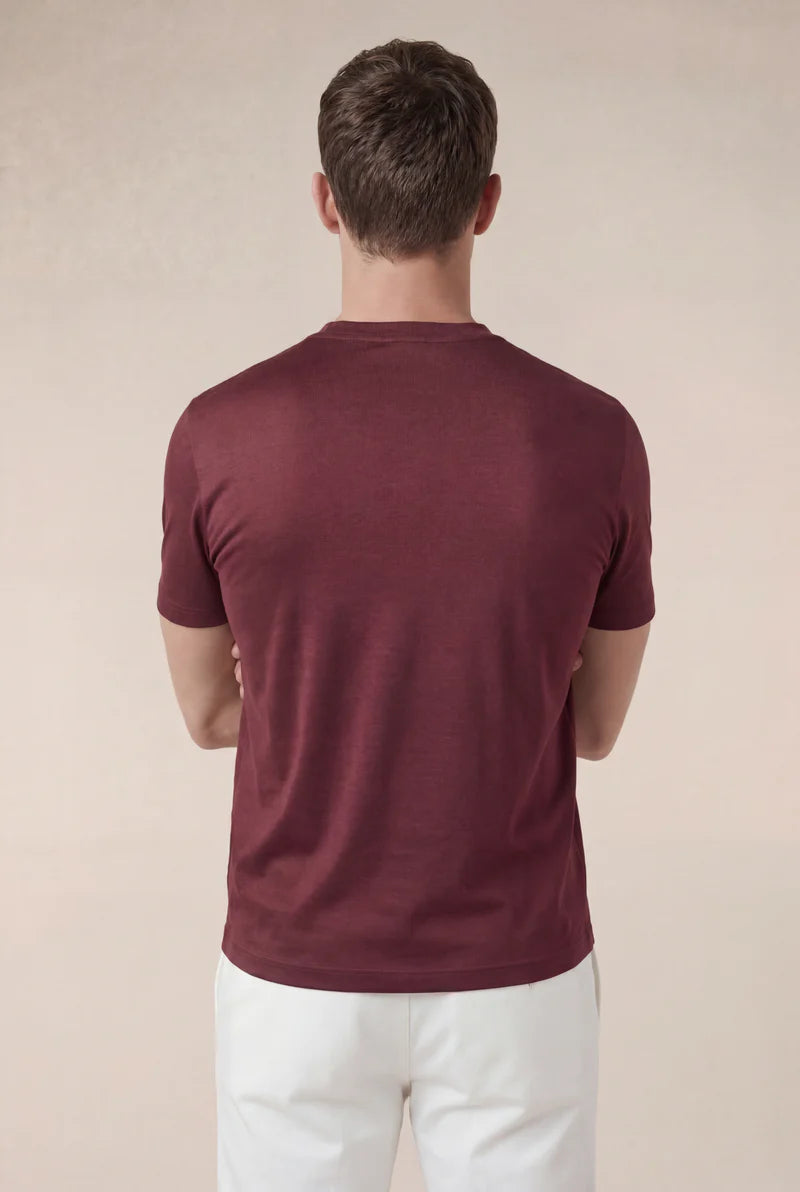 Moreno Short Sleeve Tee Burgundy