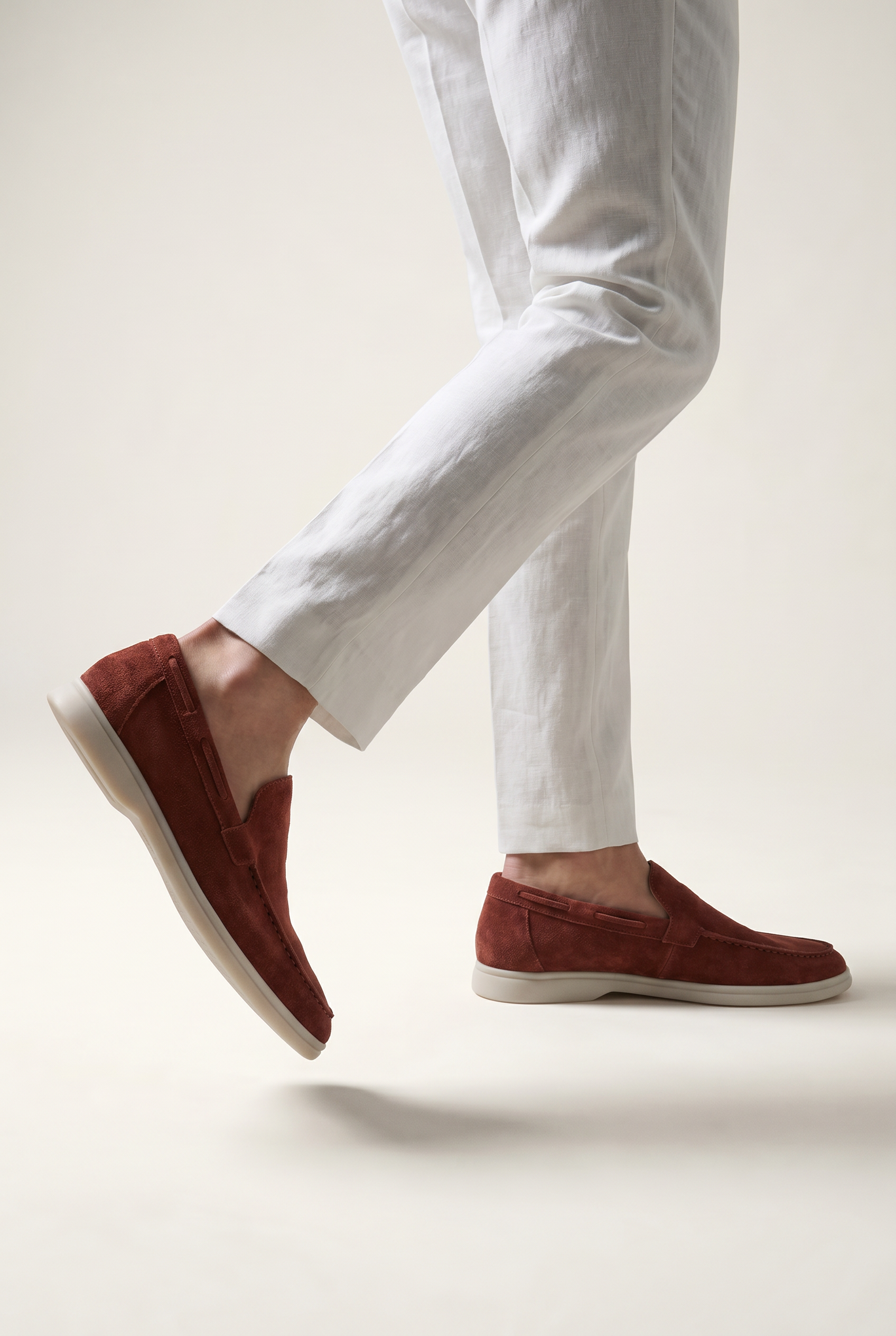 Moreno Classic Suède Loafer Burgundy