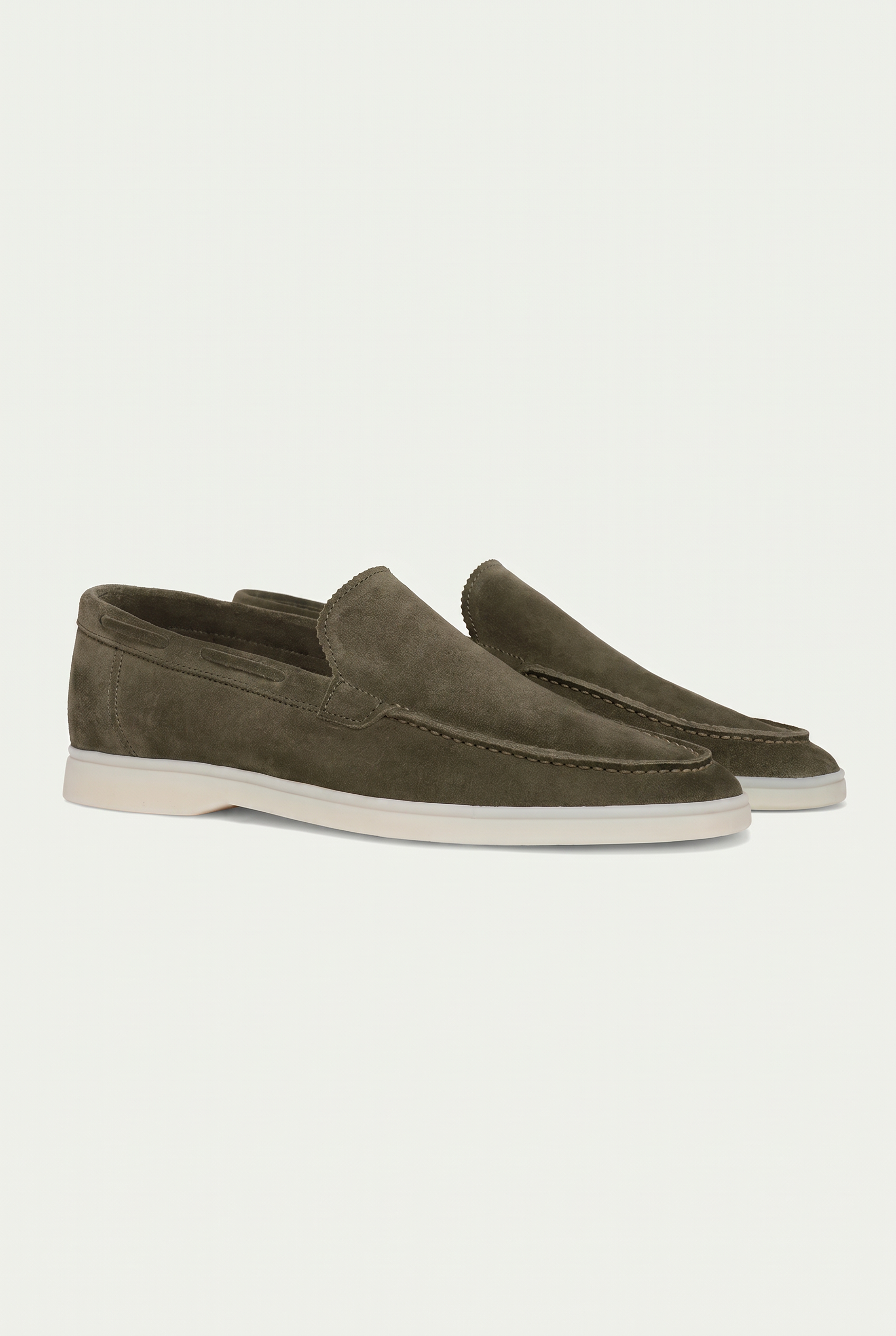 Moreno Classic Suède Loafer Olive