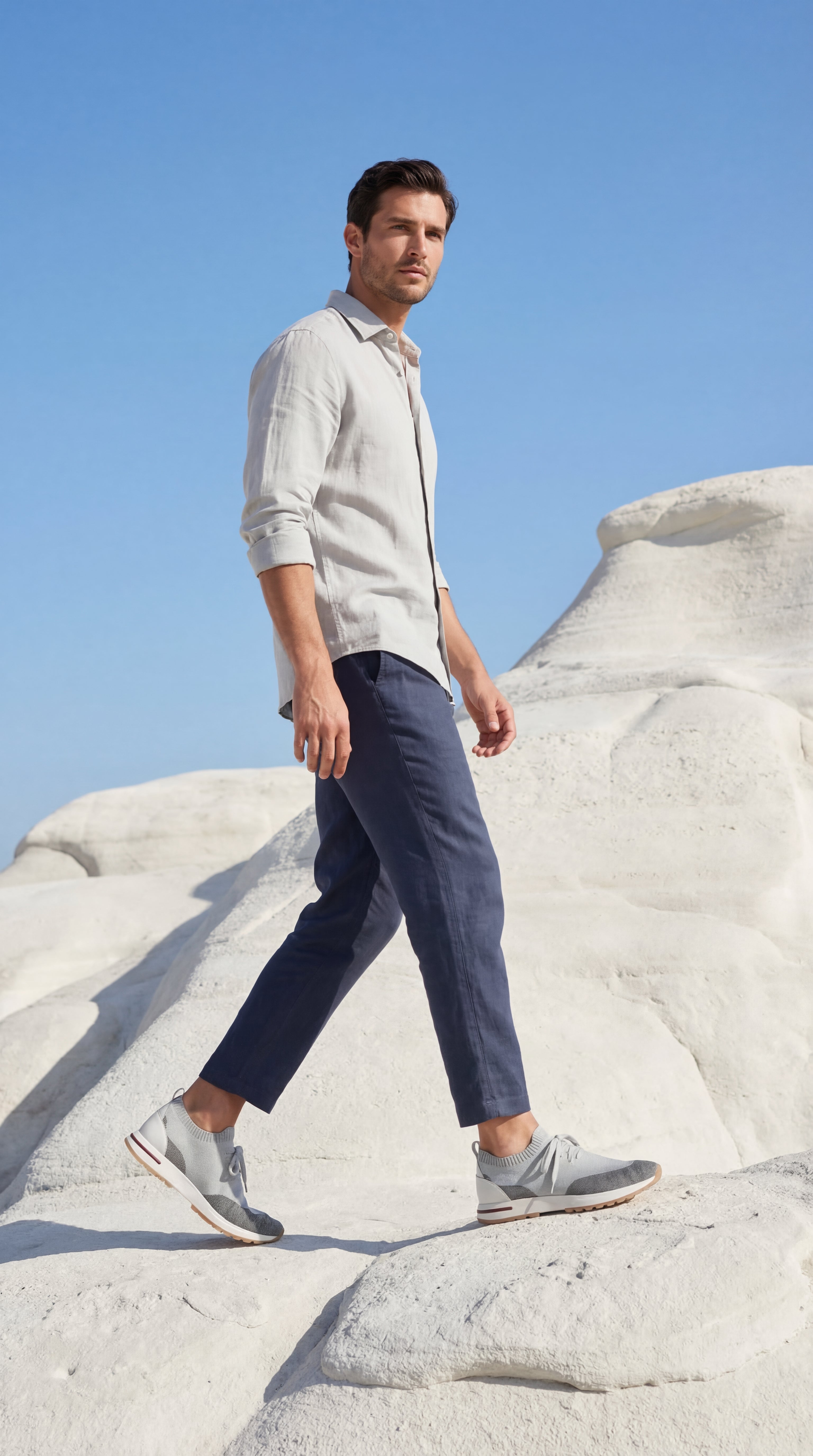 Moreno Mesh Slip-On Grey/Dark grey