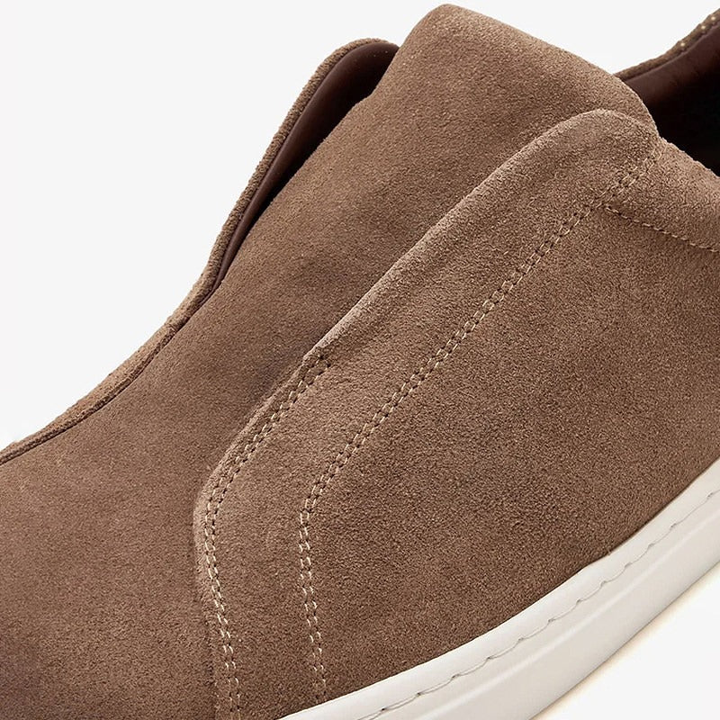 Monaco Suede Sneaker Taupe
