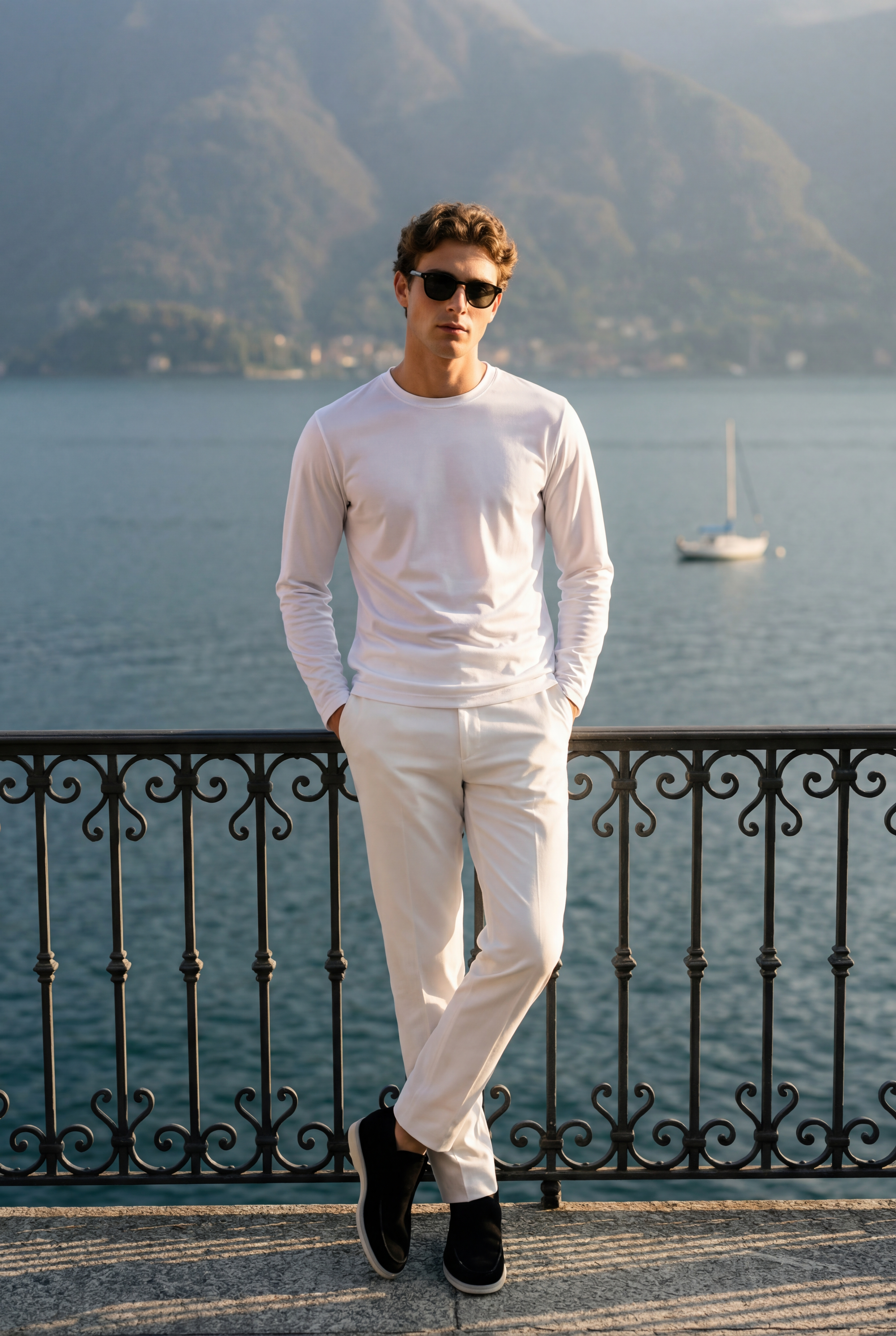 Moreno Long Sleeve Tee White