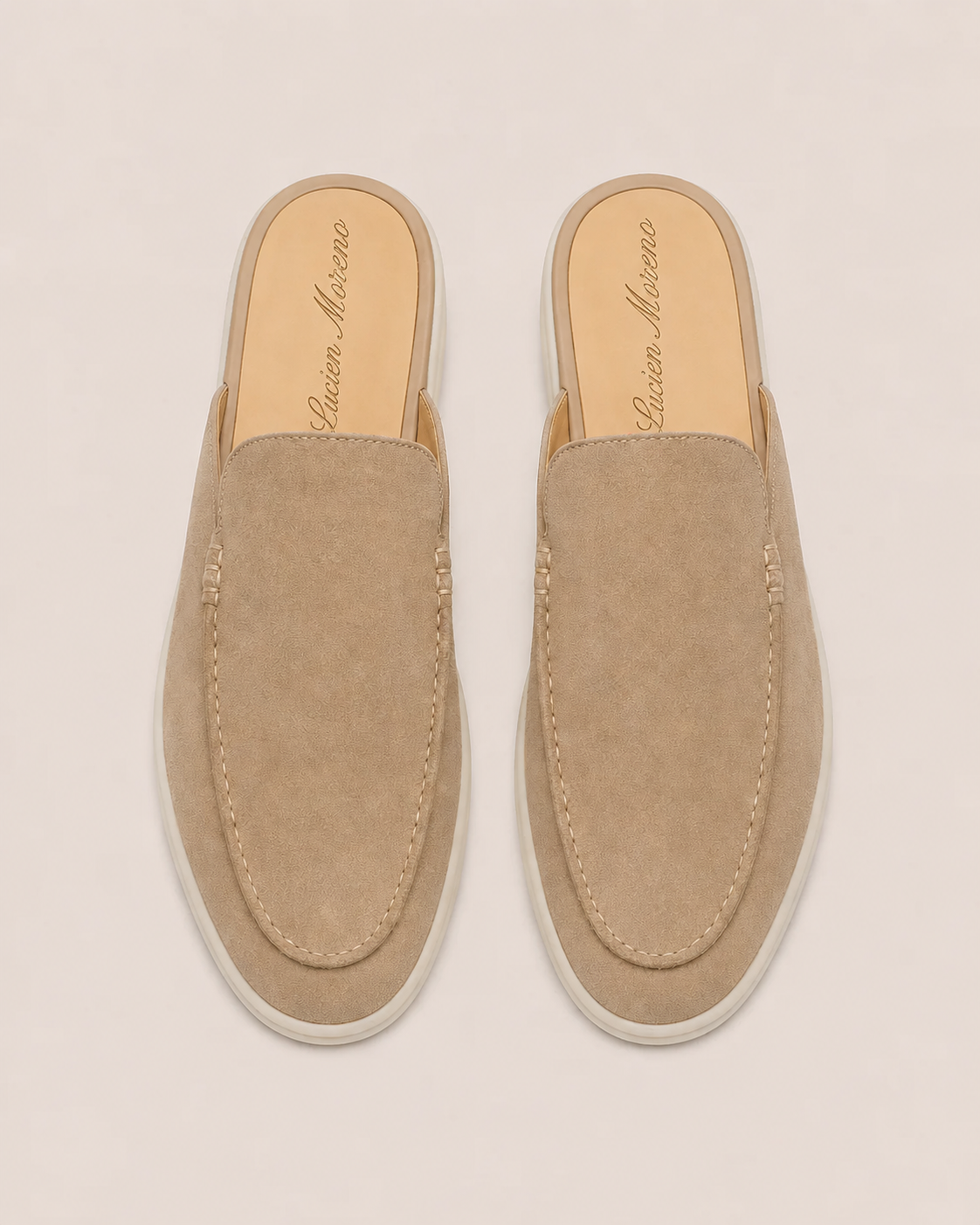 Classic Suede Mule Beige