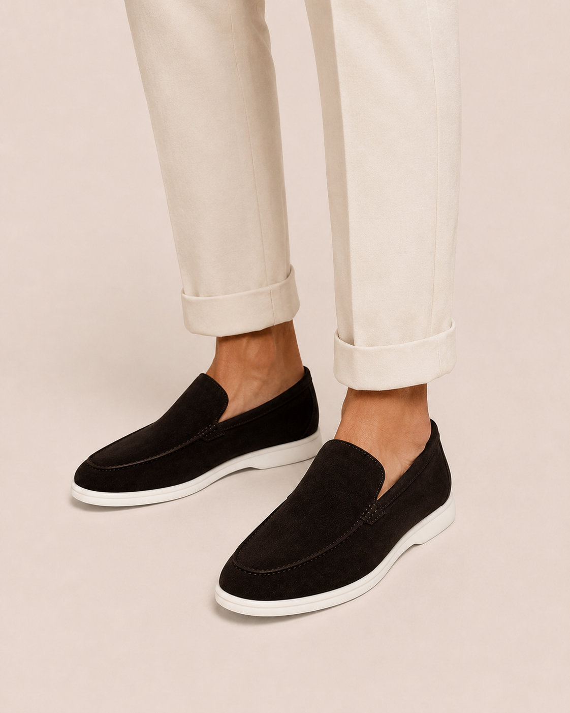 Dark Brown Cowhide Slip-On Loafers