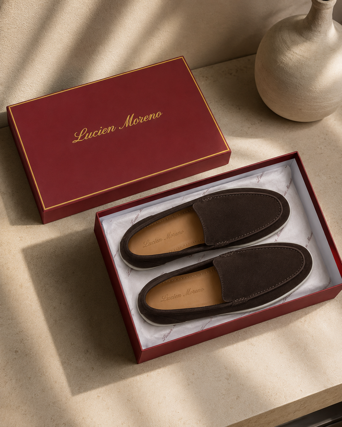 Lady Dark Brown Cowhide Slip-On Loafers