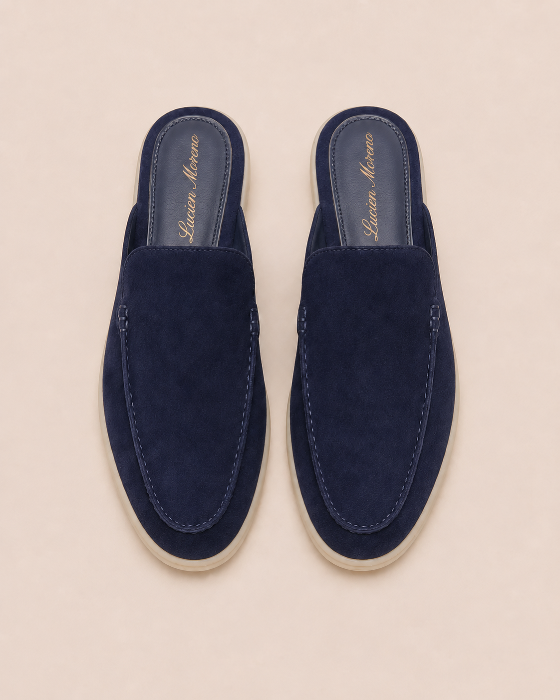 Classic Suede Mule Dark Blue