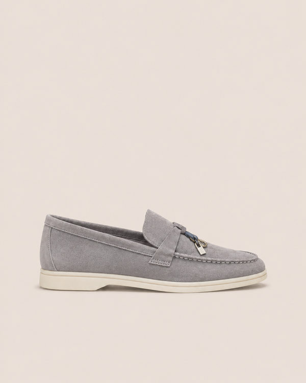 Lady Gray Buckle Loafer