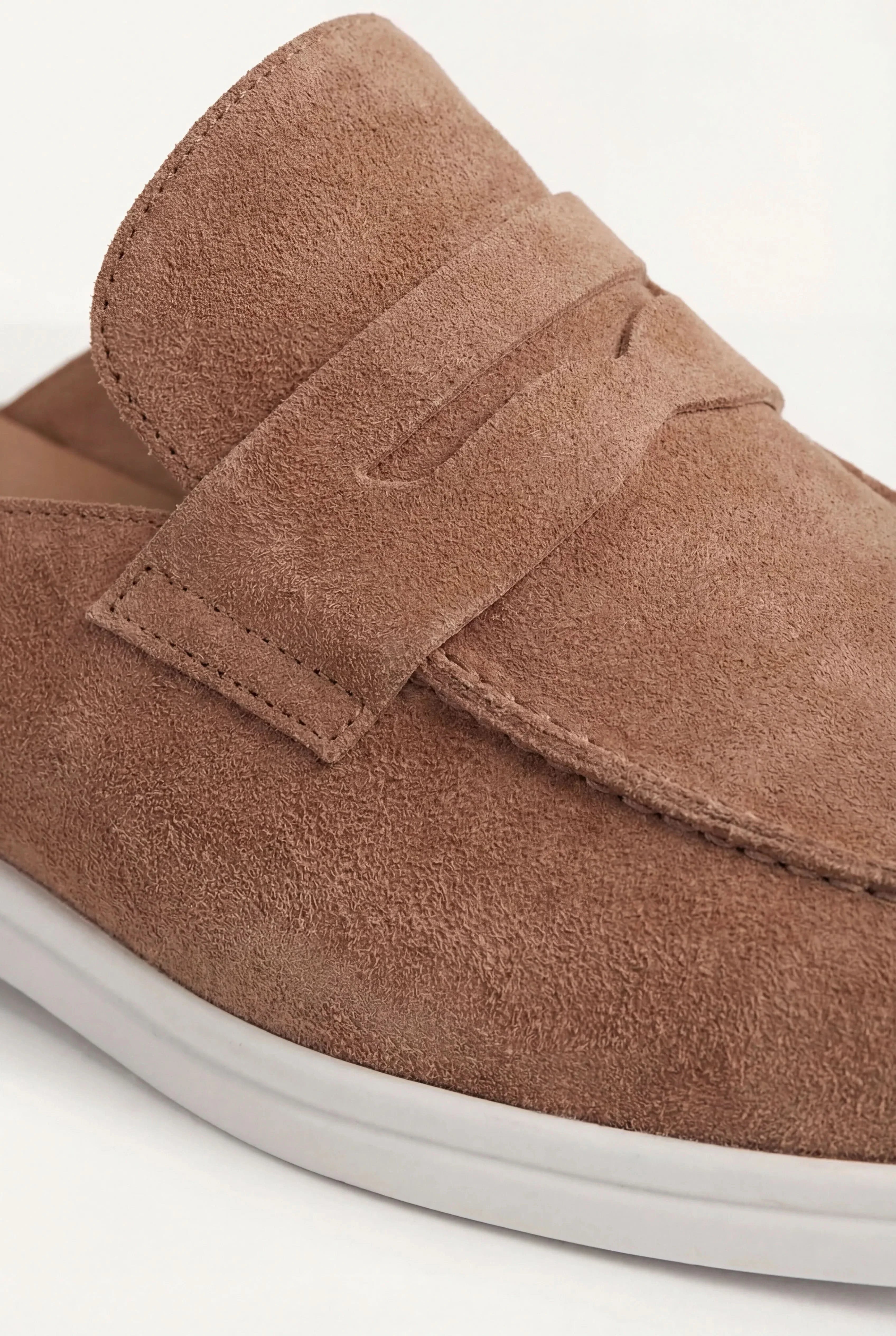 Brown Suède Portside Mule