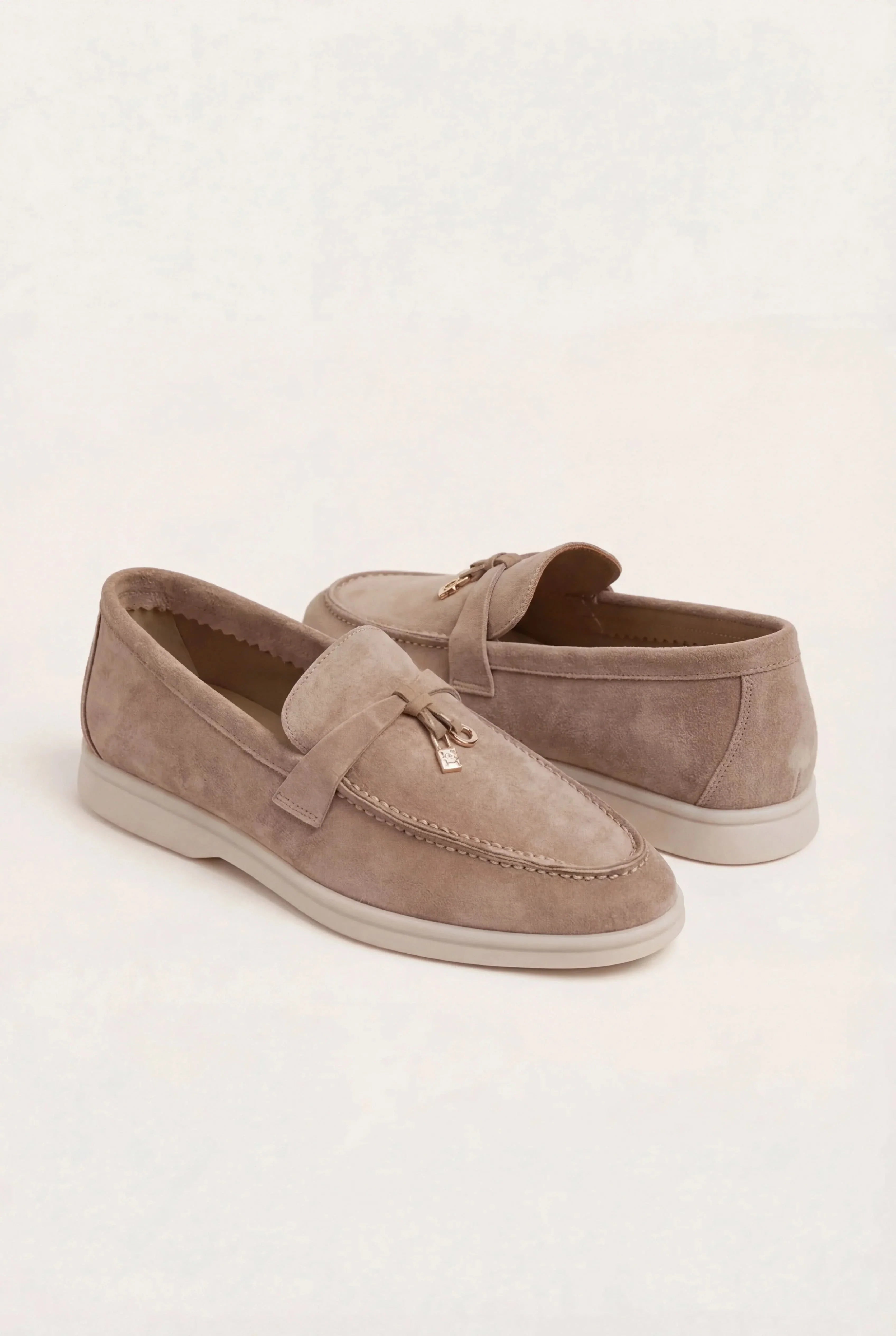 Lusso Beige Suede Loafer