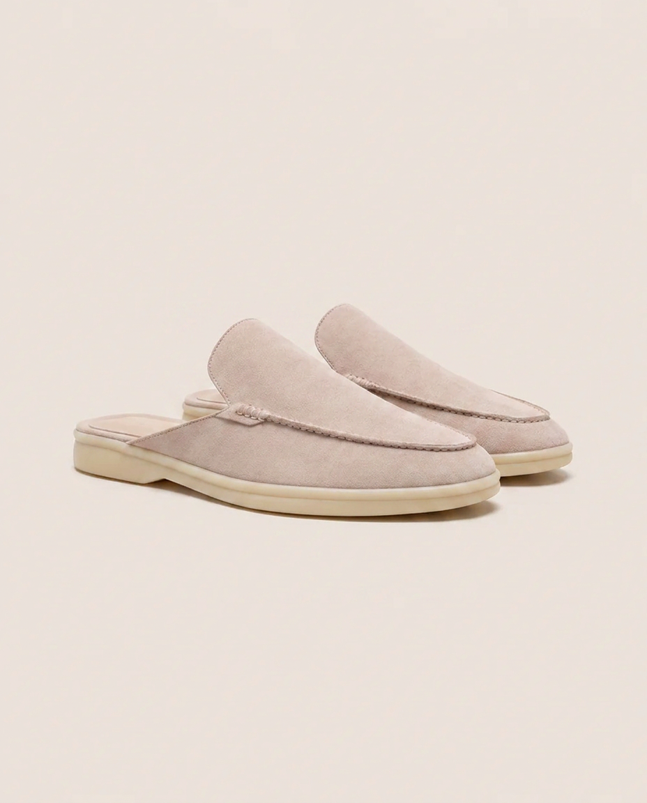 Lady Creamy White Yacht Slipper