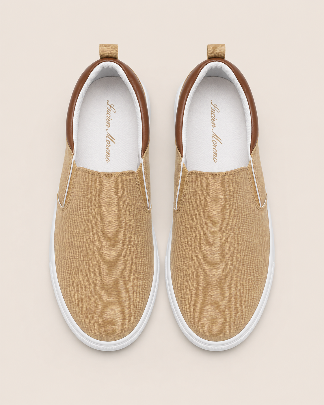Men's Canvas Slip-On Shoes – Desert Sand