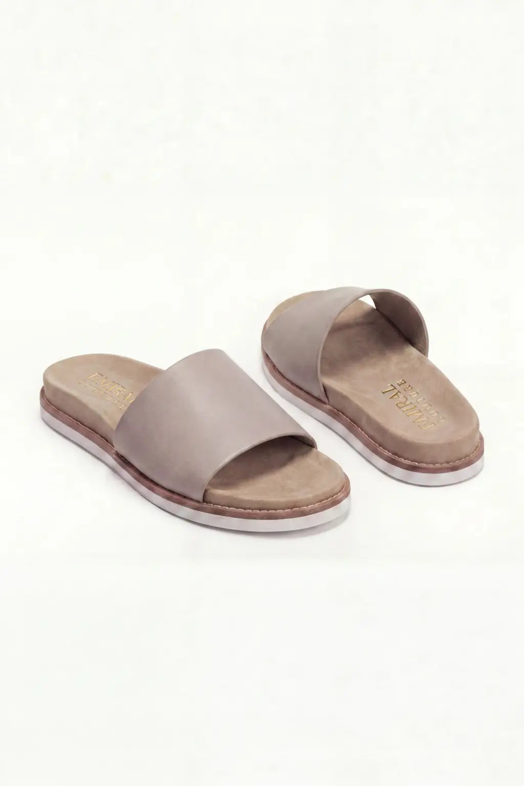 Nervaro Leather Slide Apricot