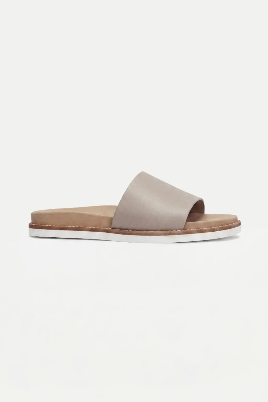Nervaro Leather Slide Apricot